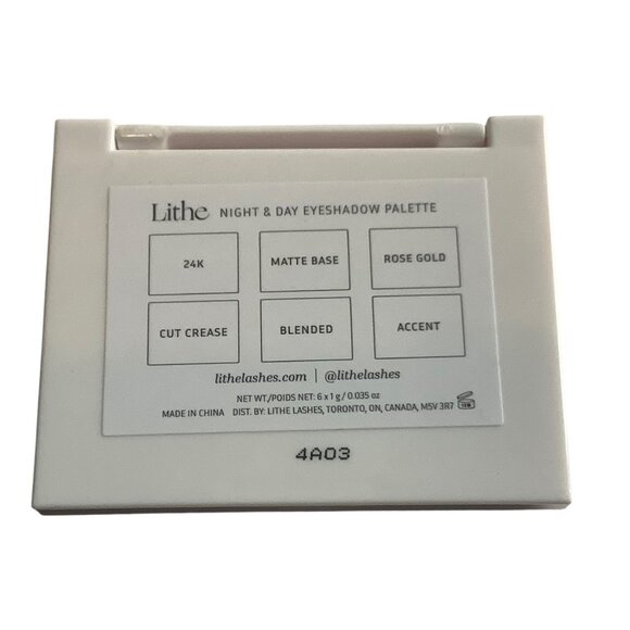 Lithe Night & Day Eyeshadow Palette With 6 Shades NEW in Box 24K Rosegold - Picture 4 of 4